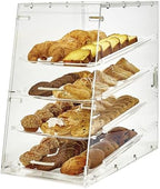 4 Tier Clear Commercial Display Case in Clear