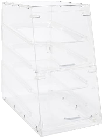 4 Tier Clear Commercial Display Case in Clear, alternate view 2