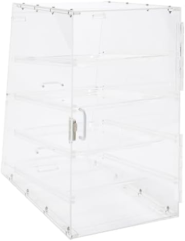 4 Tier Clear Commercial Display Case in Clear, alternate view 3