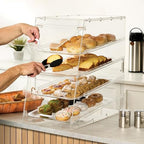 4 Tier Clear Commercial Display Case in Clear, alternate view 5