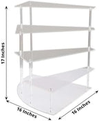 4-Tier Clear Spiral Cupcake Stand Mirror Finish Stairway Dessert Display & Luxury Vanity Storage Perfume, alternate view 2