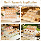 4 Tier Cookie Display Stand, Clear Acrylic Tiered Cupcake & Dessert Display Stand for Bakers, Vendors, Parties, alternate