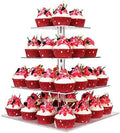 4 Tier Cupcake Stand, Acrylic Cupcake Tower Stand, Premium Cupcake Holder, Clear Cupcake Display Tree Tower