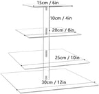 4 Tier Cupcake Stand, Acrylic Cupcake Tower Stand, Premium Cupcake Holder, Clear Cupcake Display Tree Tower, alternate view 3