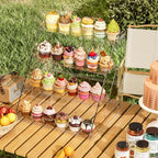 4 Tier Cupcake Stand Clear Bakery Cookie Display Riser, 1 Pack in 11.61"Wx10.43" D x12.2" H in Clear, alternate view 7