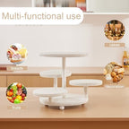 4 Tier Cupcake Stand for 50 Cupcakes, Wooden Cake Stand | Cupcake Display in White, alternate view 4