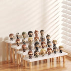 4 Tier Cupcake Stand, Wooden White Riser for Dessert, Perfume & Funko Pop in White, alternate view 6