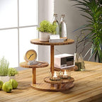 4 Tier Cupcake Tower Stand for 50 Cupcakes, Wood Cake Stand with Tiered Tray Decor, Farmhouse Tiered Tray Decor, alternate
