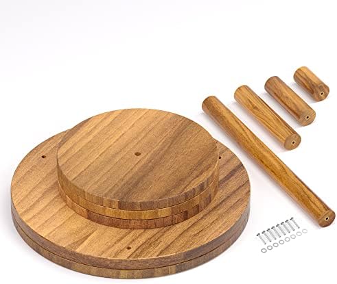 4 Tier Cupcake Tower Stand for 50 Cupcakes, Wood Cake Stand with Tiered Tray Decor, Farmhouse Tiered Tray Decor, alternate