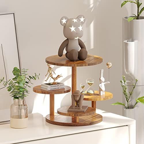 4 Tier Cupcake Tower Stand for 50 Cupcakes, Wood Cake Stand with Tiered Tray Decor, Farmhouse Tiered Tray Decor, alternate