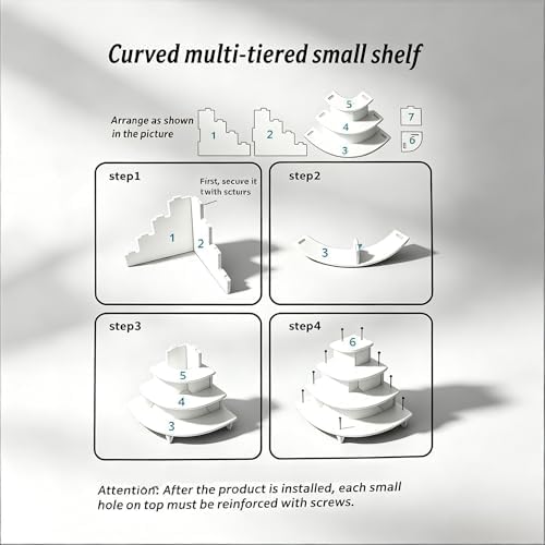 4 Tier Dessert Stands, Buffet Risers Display, White Perfume Shelf in White, alternate view 6