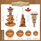 4-Tier Extra Large Western Cowboy Cupcake Stand, Wild West Theme Dessert Tower, Cowboy Cupcake Holder for, alternate view 3