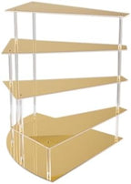 4-Tier Gold Spiral Cupcake Stand Mirror Finish Stairway Dessert Display, Elegant Vanity Storage Perfume, alternate view 7