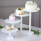 4-Tier Half Moon Cupcake Stand Unique White Tiered Dessert Display Shelf for Parties & Home Decor - 17" Tall in, alternate