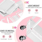 4 Tier Rolling Utility Cart Organizer with Removable Drawer, White in White, alternate view 4