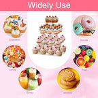 4 Tier Square Cupcake Stand for 50 Cupcakes Acrylic Cupcake Tower in Square, alternate view 7