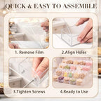 4 Tier Wide Cookie Display Stand, Dessert Stand for Baker & Vendors in 4 Tier, alternate view 4