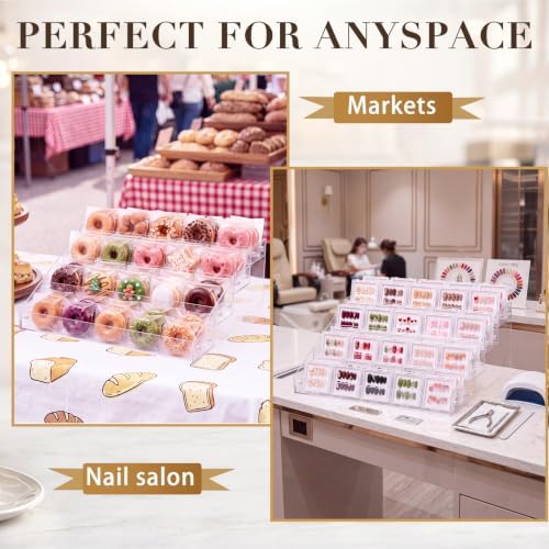 4 Tier Wide Cookie Display Stand, Dessert Stand for Baker & Vendors in 4 Tier, alternate view 6