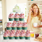 4 Tiered Square Acrylic Cupcake Holder-Cake Stand-Cupcake Stand in Clear, alternate view 2