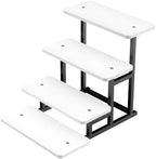 4 Tiered Tray Stand for Food Cookie Wooden Dessert Display Risers for Party Wedding Buffet Stepped Risers