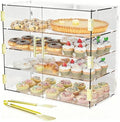 4 Tiers Countertop Bakery Display Case in Transparent