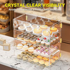 4 Tiers Countertop Bakery Display Case in Transparent, alternate view 5