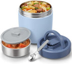 40.5oz Thermo for Hot Food Adults, Soup Thermo Lunch Containers with Wide Mouth & Spoon, Stainless Steel Vacuum