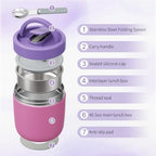 40.5oz Thermo for Hot Food Adults, Soup Thermo Lunch Containers with Wide Mouth & Spoon, Stainless Steel Vacuum, alternate