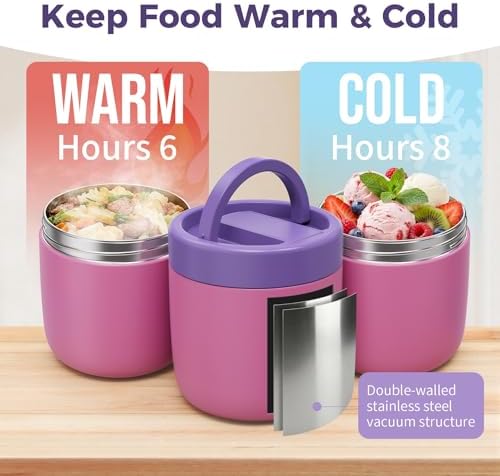 40.5oz Thermo for Hot Food Adults, Soup Thermo Lunch Containers with Wide Mouth & Spoon, Stainless Steel Vacuum, alternate