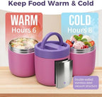 40.5oz Thermo for Hot Food Adults, Soup Thermo Lunch Containers with Wide Mouth & Spoon, Stainless Steel Vacuum, alternate