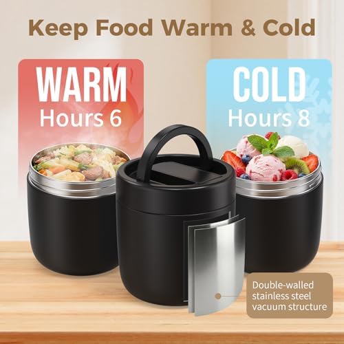 40.5oz Thermo for Hot Food Adults, Soup Thermo Lunch Containers with Wide Mouth & Spoon, Stainless Steel Vacuum, alternate