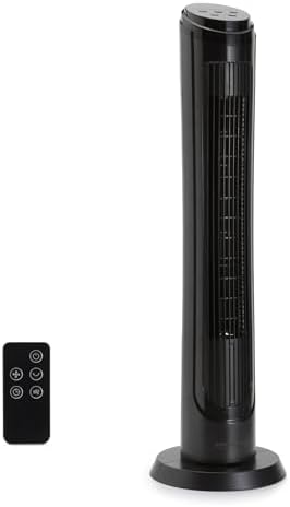 40" 70-Degree Oscillating Digital Tower Fan with Powerful Airflow for Bedroom, Living Room, Office, 4 Speeds, 3