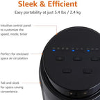 40" 70-Degree Oscillating Digital Tower Fan with Powerful Airflow for Bedroom, Living Room, Office, 4 Speeds, 3, alternate