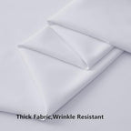 40 ft x 10 ft Thick White Backdrop Curtain for Wedding Parties, 8 Panels White Polyester Wedding Backdrop Drapes, alternate