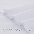 40 ft x 10 ft Thick White Backdrop Curtain for Wedding Parties, 8 Panels White Polyester Wedding Backdrop Drapes, alternate