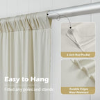 40 ft x 10 ft Wrinkle Free Champagne Backdrop Curtain for Parties, 8 Panels 5x10ft Silky Polyester Wedding, alternate view 4