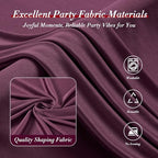 40 ft x 10 ft Wrinkle Free Maroon Backdrop Curtain for Parties, Polyester Burgundy Photo Backdrop Drapes 8, alternate view 4