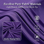 40 ft x 10 ft Wrinkle Free Purple Backdrop Curtain for Parties, 5ft x 10ft 8 Panels Polyester Purple Photo, alternate view 6