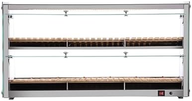 40 in. Glass Countertop Dry Bakery Display Case with Two Shelves and Bamboo Trays (DC-53C-B) in 40 in. - 2, alternate view 5