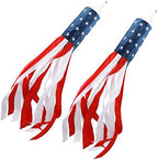 40 Inch American Flag Windsock Patriotic Wind Socks for Outside Heavy Duty