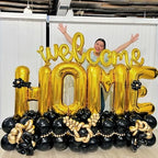 40 Inch Gold HOME Balloon Letters for Housewarming Party Decorations, Large Metallic Gold Chrome New Home Sweet, alternate