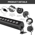 40′′ LED Wall Washer Light Bar, 4000K Neutral White 36W Outdoor Light, IP65 120V AC Plug-in LED Flood Bar with, alternate