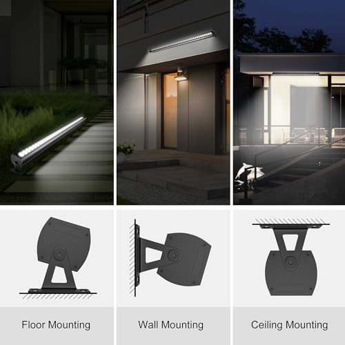 40′′ LED Wall Washer Light Bar, 4000K Neutral White 36W Outdoor Light, IP65 120V AC Plug-in LED Flood Bar with, alternate