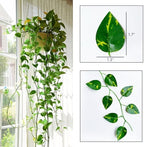40 Pack 280 Feet Fake Greenery Hanging Garland, Artificial Ivy Leaf Plants, Vine Leaves, Flowers Foliage for, alternate view