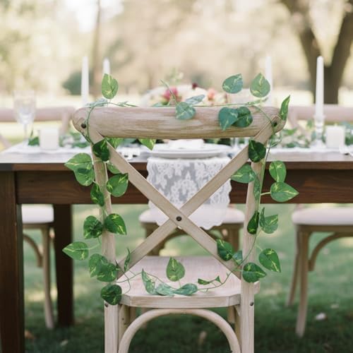 40 Pack 280 Feet Fake Greenery Hanging Garland, Artificial Ivy Leaf Plants, Vine Leaves, Flowers Foliage for, alternate view