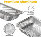 40 Pack 9x13 Aluminum Foil Pans - Heavy Duty Half Size Baking Pans Disposable for Roasting, Cooking, Serving, alternate view