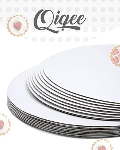40-Packs Cake Boards Round 10 Inch White Circles Rounds Base Food-Grade Cardboard Cake Plate (Thinner But, alternate view 6