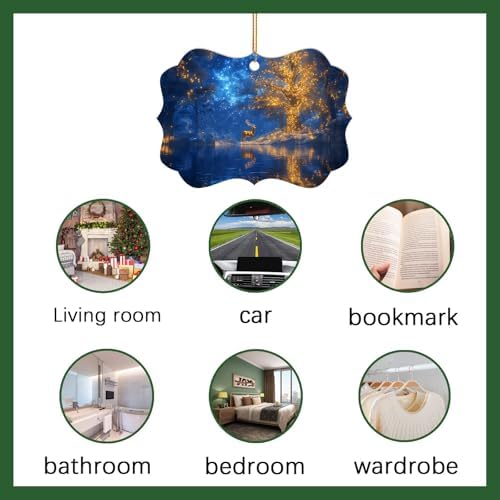 40 pcs 3.9" × 2.8" Metal Sublimation Ornament Blank, Double Sided Sublimation Ornaments, Sublimation Christmas, alternate