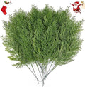 40 Pcs Artificial Cedar Picks, Christmas Greenery Pine Stems