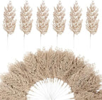 40 Pcs Gold Glitter Artificial Cedar Stems, Christmas Tree Picks